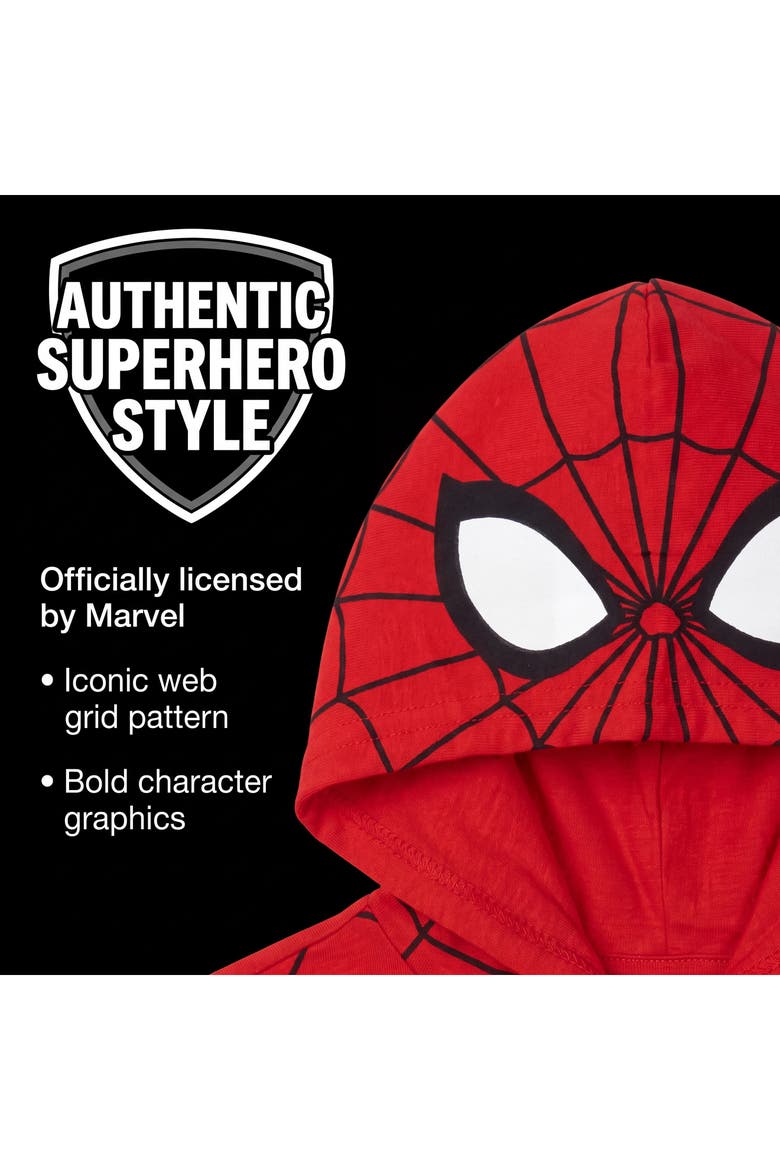 Spider-Man Hooded T-Shirt, Alternate, color, Red Blue Spider Man