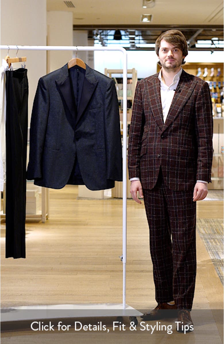 Siena Contemporary Fit Navy Paisley Dinner Jacket, sales video thumbnail