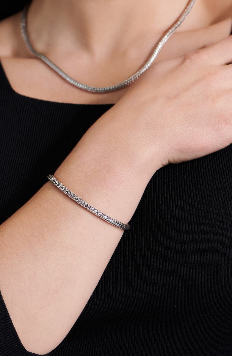 DEVATA Sterling Silver Chain Bracelet, Alternate, color, Silver