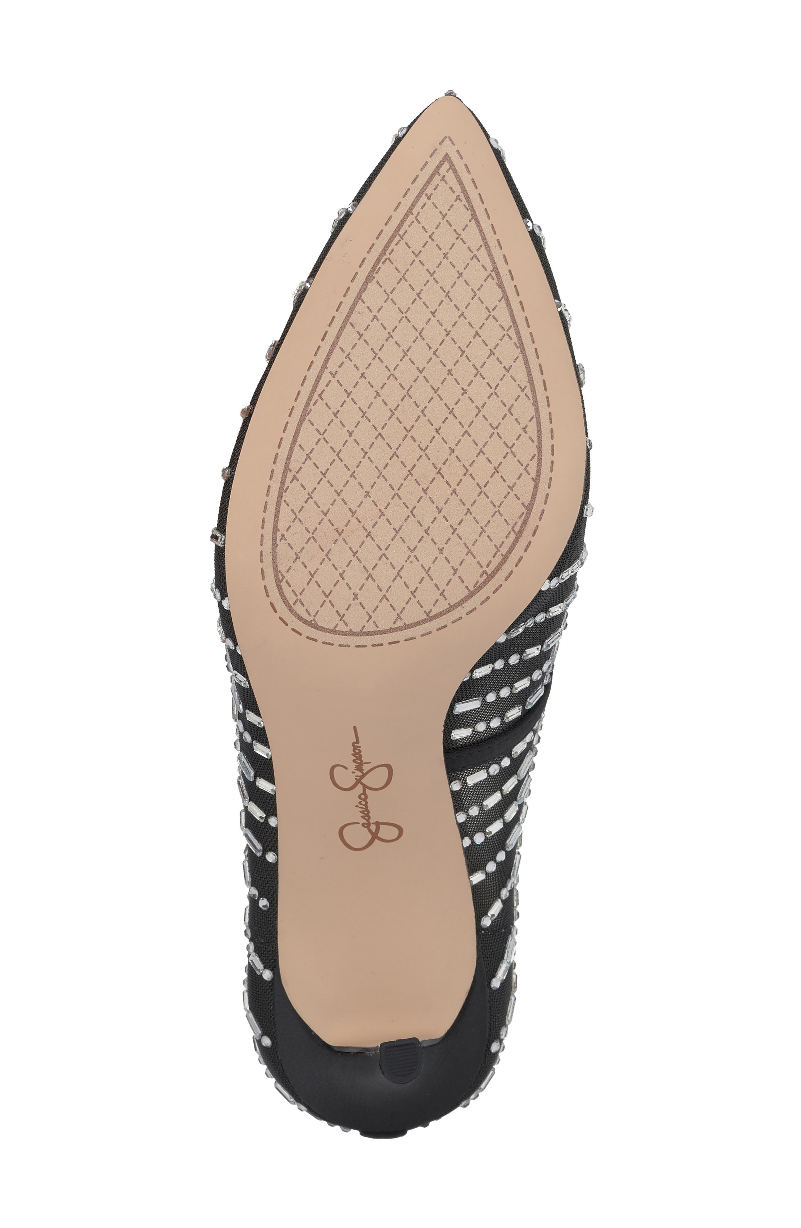 Jessica Simpson Piviano Pointed Toe Pump, Alternate, color, Black Finmsh