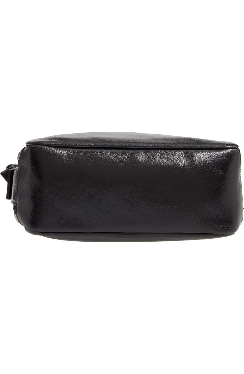 AllSaints Vincent Shiny Leather Crossbody Bag, Alternate, color,