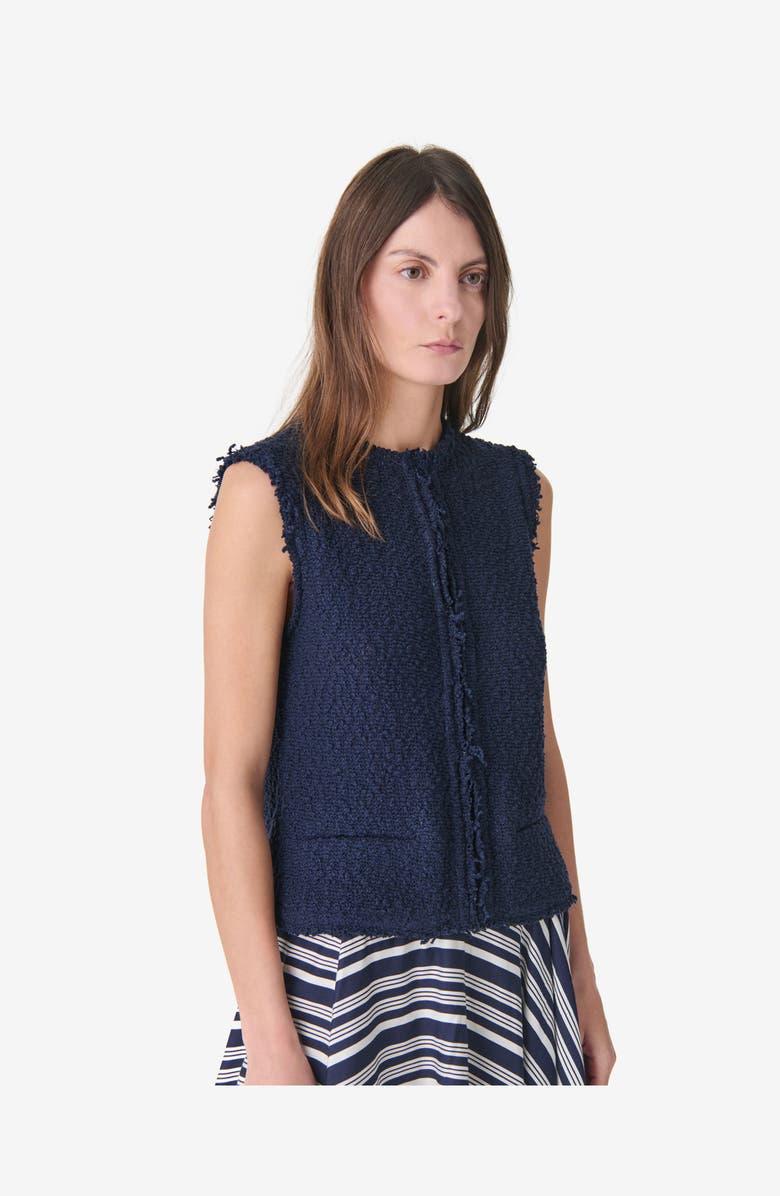 IRO Shanny Vest, Alternate, color, Anchor Blue
