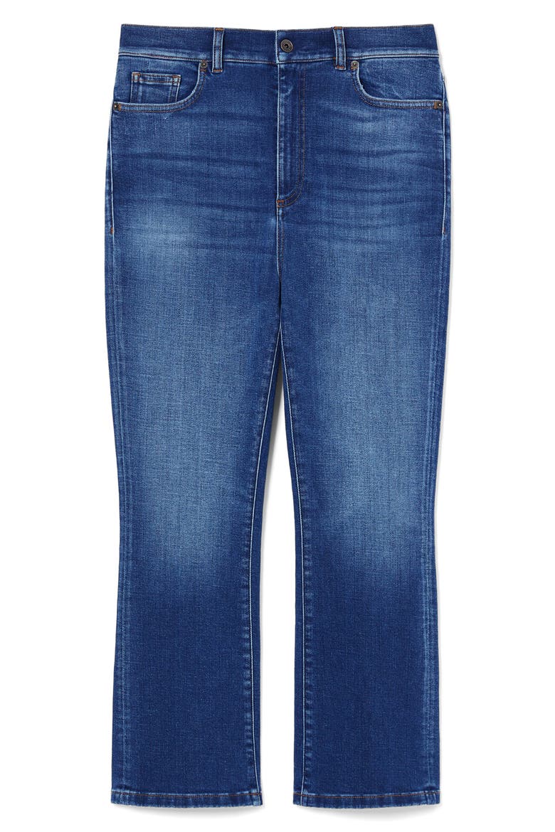 Madras Denim Ankle Jeans, Alternate, color, NAVY