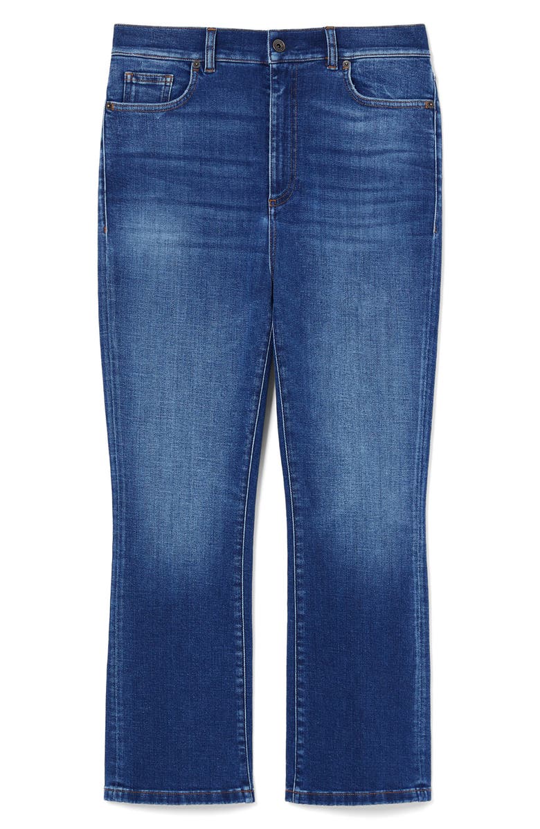 Marina Rinaldi Madras Denim Ankle Jeans, Alternate, color, Navy