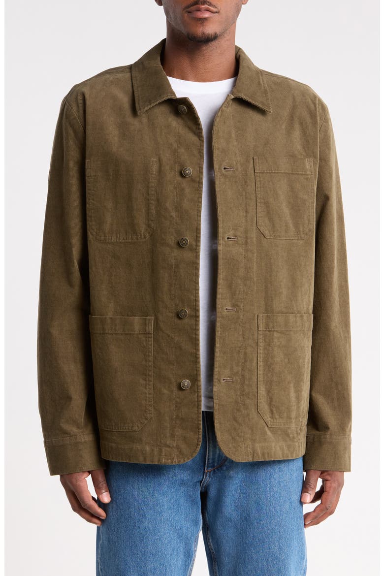 Corduroy Chore Jacket, Main, color, TARMAC