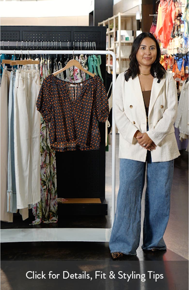 June Puff Sleeve Organic Cotton Top, sales video thumbnail