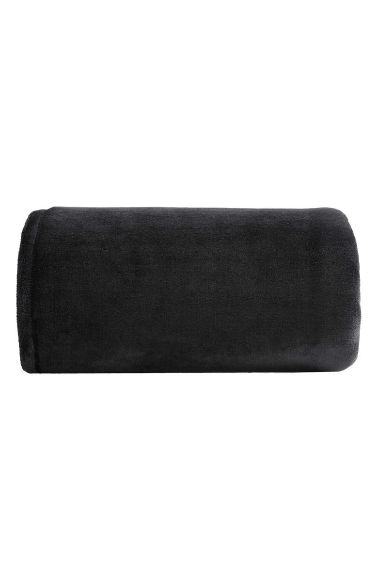 Eddie Bauer Ultrasoft Plush Throw Blanket, Main, color, Black