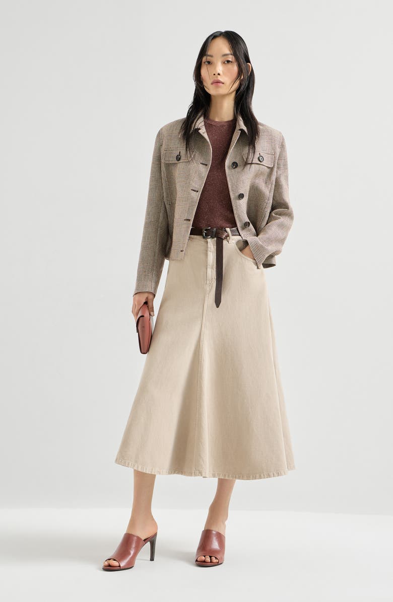 Brunello Cucinelli Sparkling cashmere sweater, Alternate, color, Bordeaux