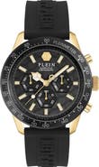PHILIPP PLEIN Pleinmeter Chronograph Silicone Strap Watch, 44mm