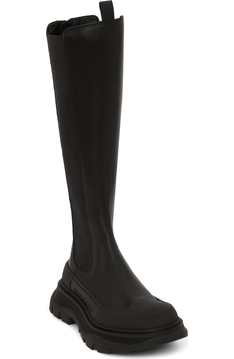 McQueen Alexander McQueen Tread Slick Knee High Boot, Main, color,