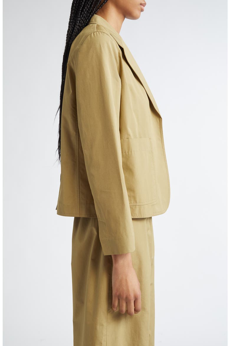 Crop Boyfriend Blazer, Alternate, color, LODEN GREEN
