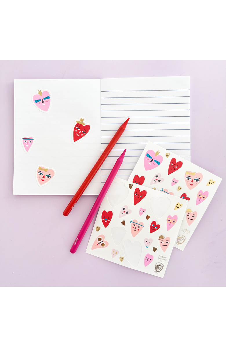 Daydream Society Valentine's Day Heartbeat Gang Tattoos and Nail Sticker Favor Set, Alternate, color, Assorted Pre-Pack