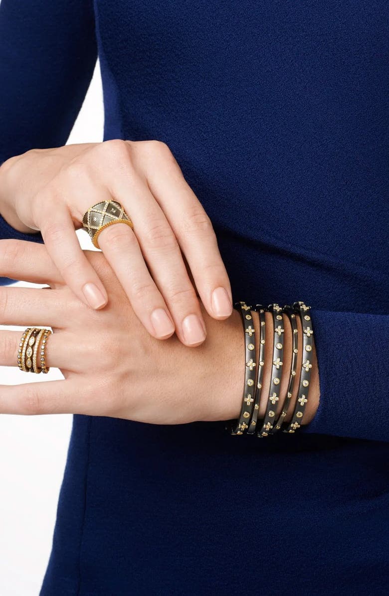 FREIDA ROTHMAN Our Favorite Clover Hinge Bangle, Alternate, color,