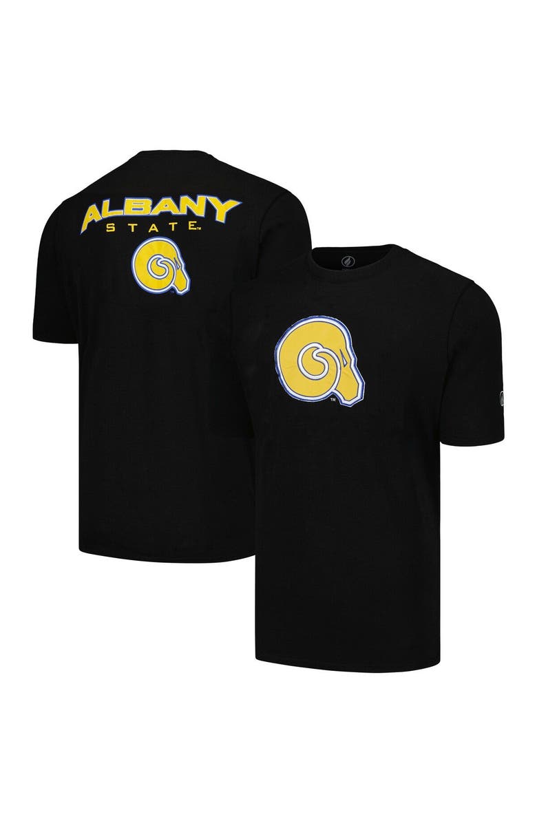 FISLL Men's FISLL Black Albany State Golden Rams Applique T-Shirt, Main, color, Black