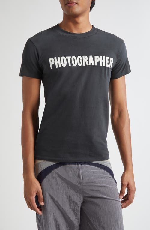 Erl Gender Inclusive Photographer Graphic T-shirt In Black