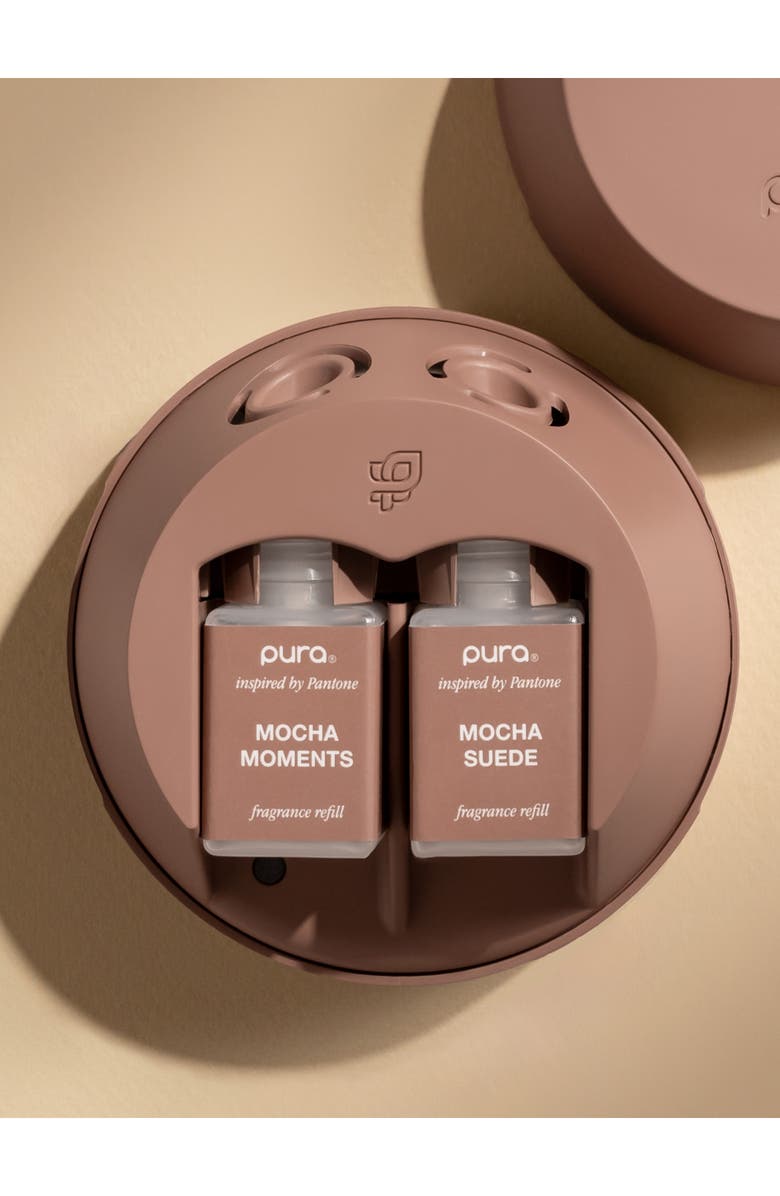 PURA x Pantone Color of the Year Pura 4 Smart Fragrance Diffuser & Refill Set, Alternate, color, Mocha