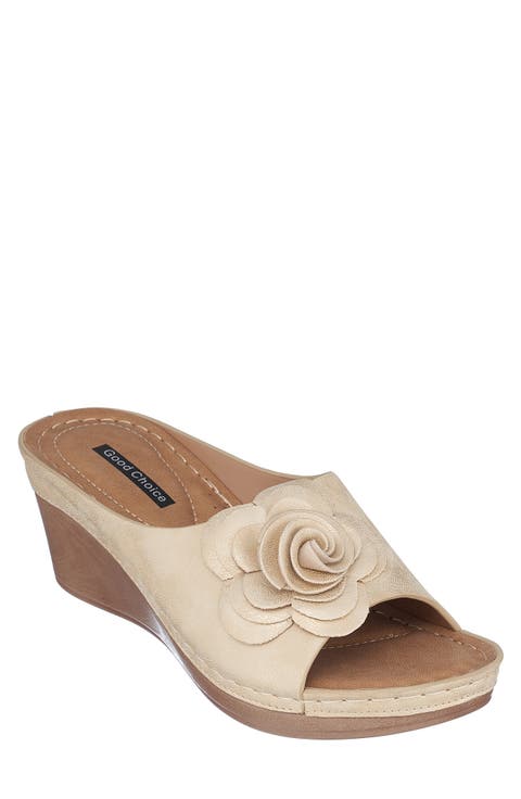 Tokyo Floral Wedge Sandal