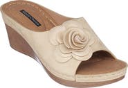 GOOD CHOICE NEW YORK Tokyo Floral Wedge Sandal