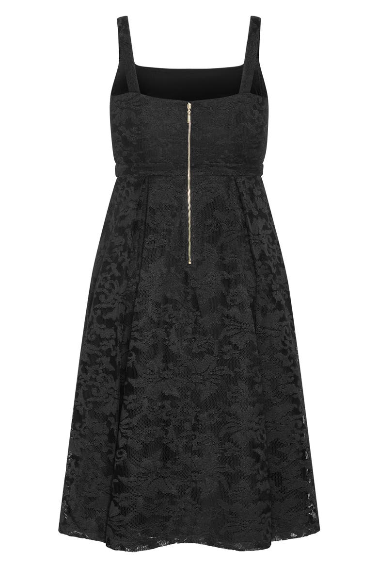 Jacklynn Floral Jacquard Sleeveless Dress, Alternate, color, BLACK