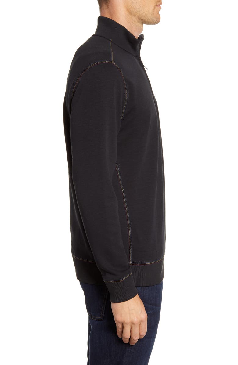 Bugatchi Regular Fit Quarter Zip Pullover, Alternate, color,