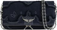 Zadig & Voltaire Rock Denim Clutch
