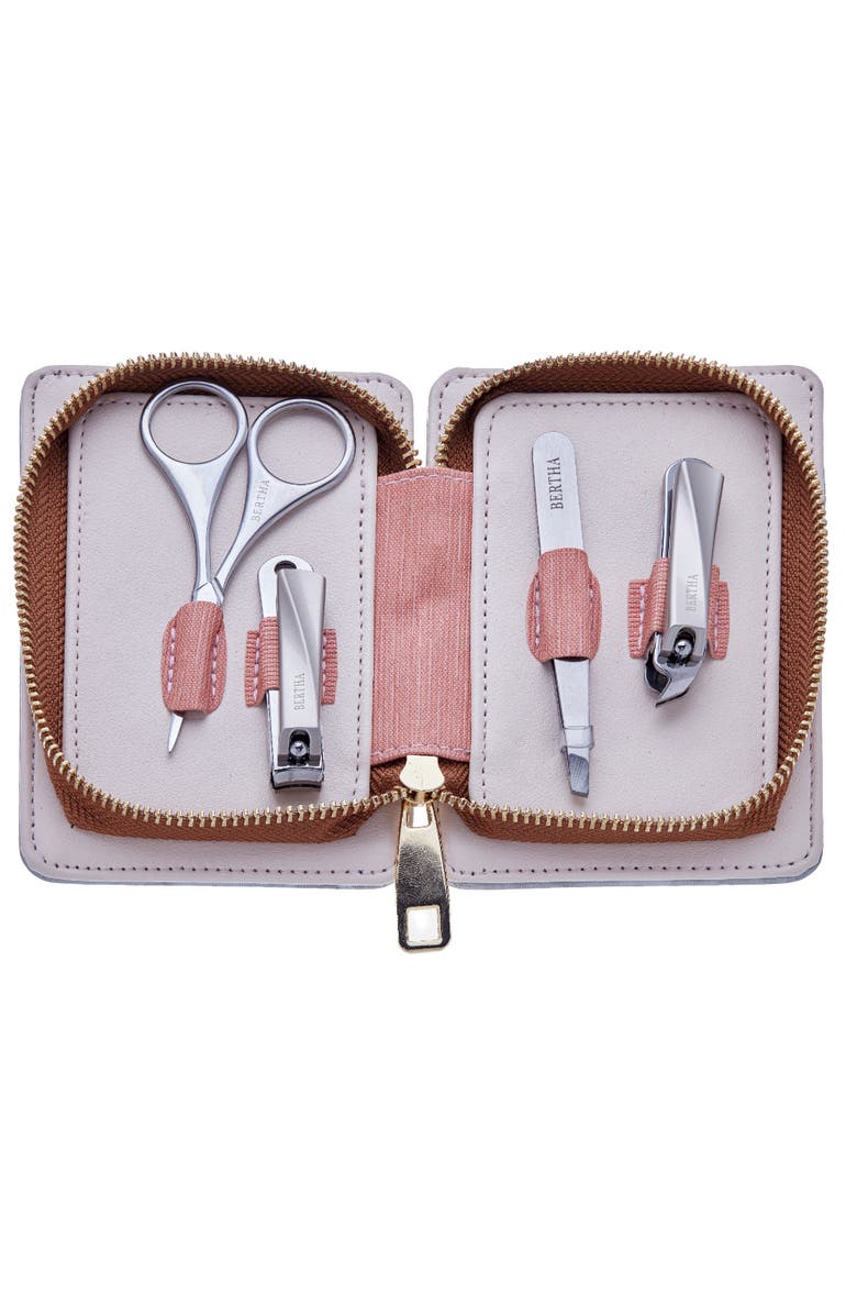BERTHA Avery 4 Piece Surgical Steel Groom Kit, Alternate, color, Grey