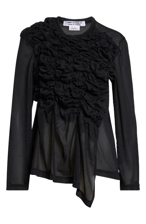 Gathered Ruffle Top