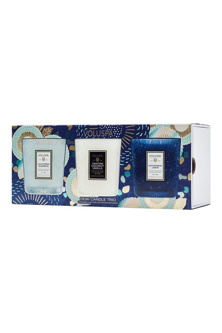 Coastal Getaway Demi Candle Trio, Alternate, color, NO COLOR