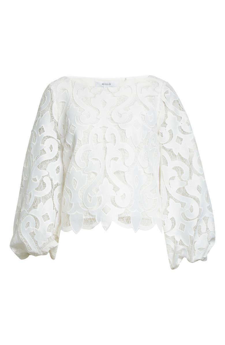 Milly Beverly Lace Top, Alternate, color,