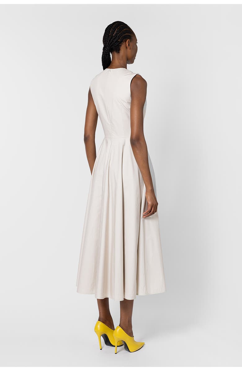 Roksanda Helin Cotton Macrame Detail Dress, Alternate, color, Dusty White