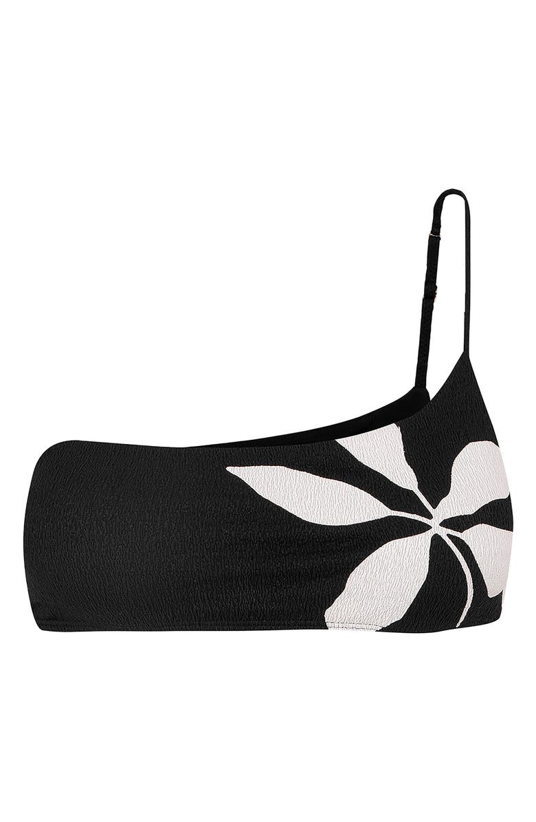 ViX Paula Hermanny Firenze Susan Ana One-Shoulder Bikini Top, Alternate, color, Black Multi