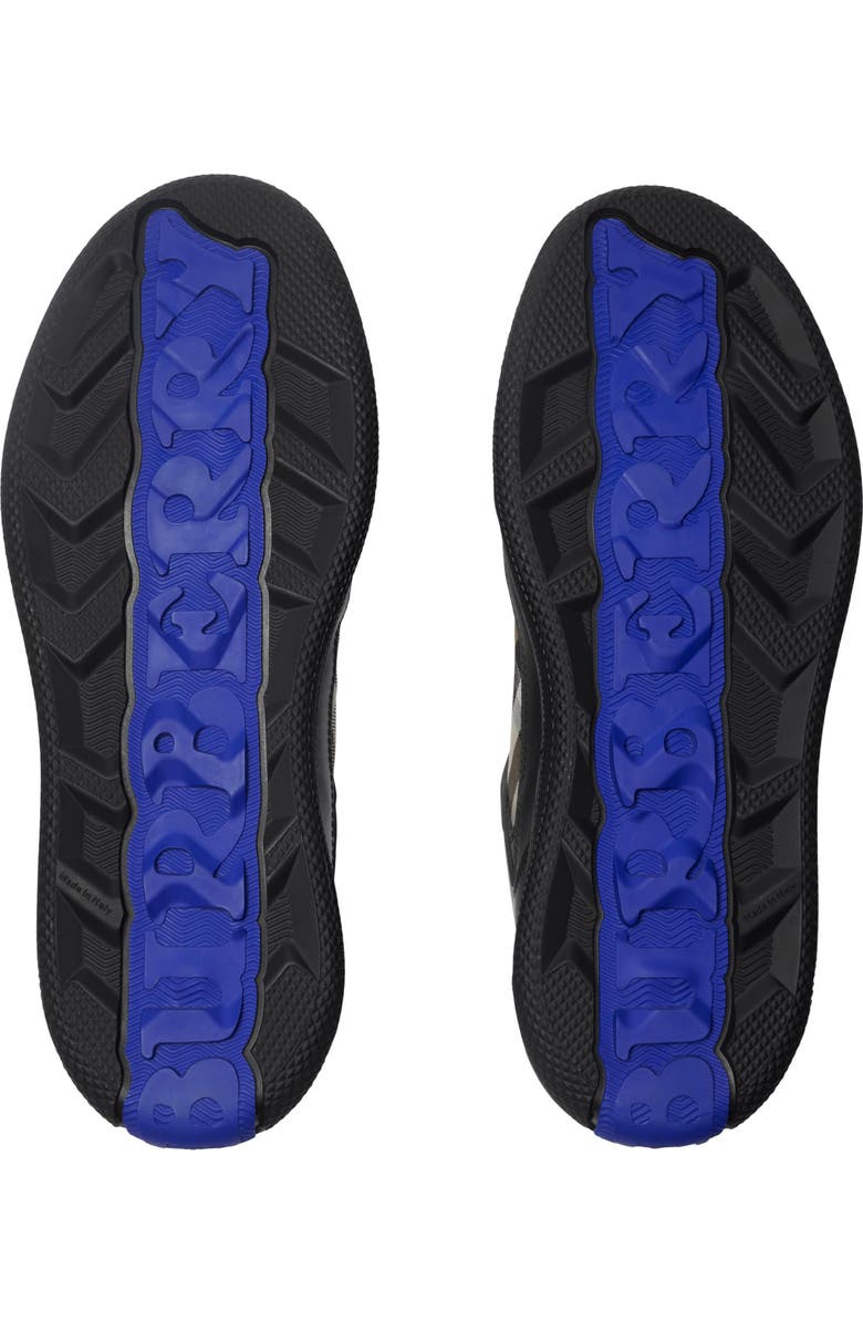 Burberry Terrace Check Leather & Canvas Sneaker, Alternate, color, Black/ Sand Ip Check