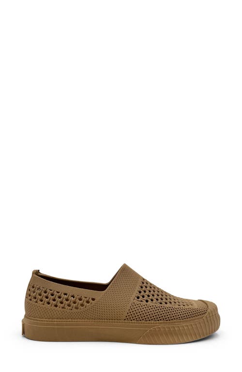 Chelsea Crew Ruby Knit Slip-on Sneaker In Khaki Rubber