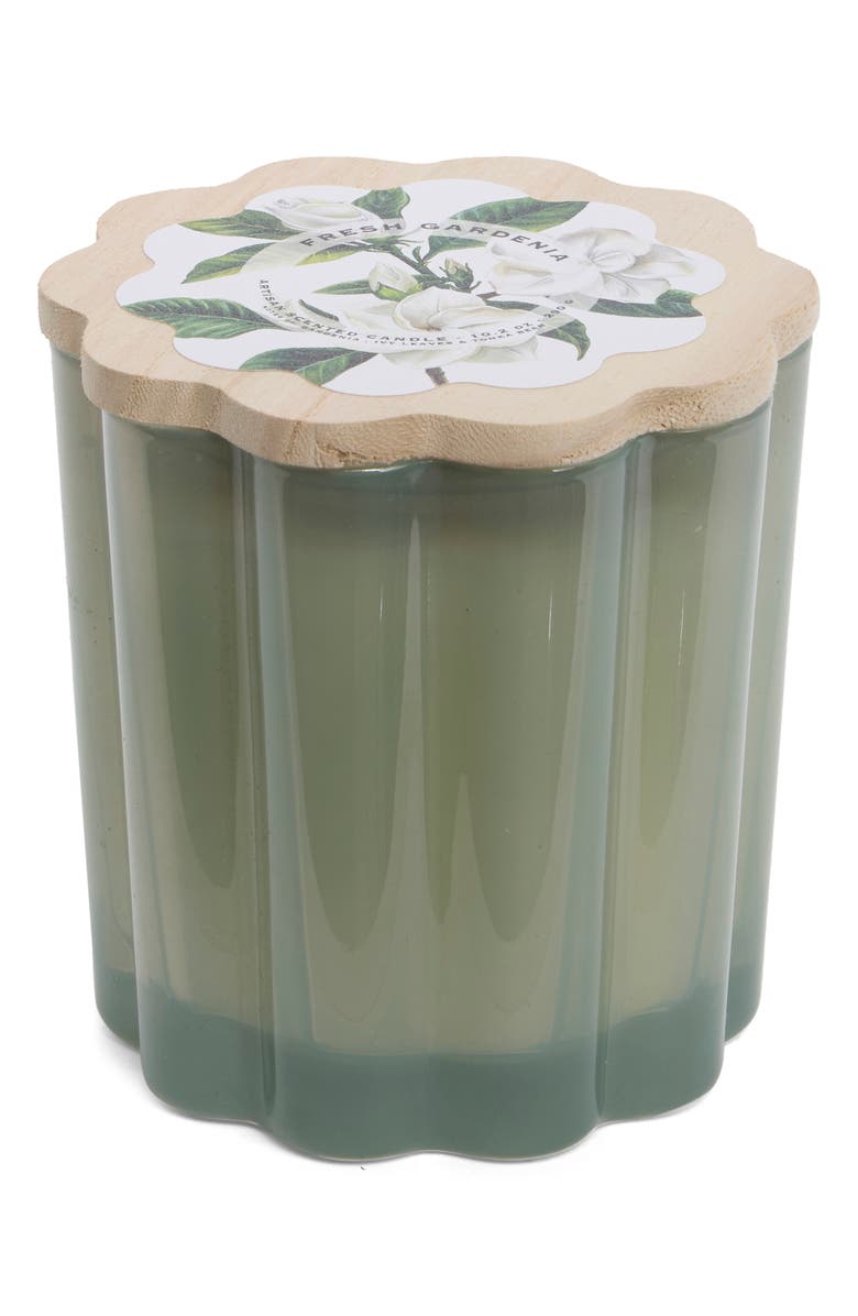 PORTOFINO CANDLES Fresh Gardenia Milkglass Flower Candle, Main, color, Fresh Gardenia