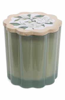 PORTOFINO CANDLES Fresh Gardenia Milkglass Flower Candle