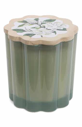 PORTOFINO CANDLES Fresh Gardenia Milkglass Flower Candle