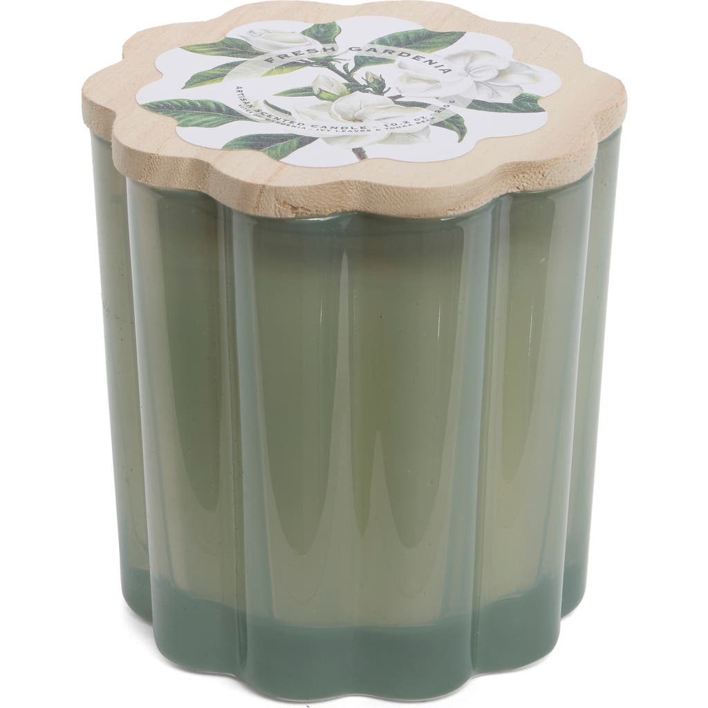 Portofino Candles Milkglass Flower Candle In Fresh Gardenia