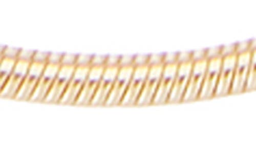 Fuzion Creations Snake Chain Necklace In Yellow