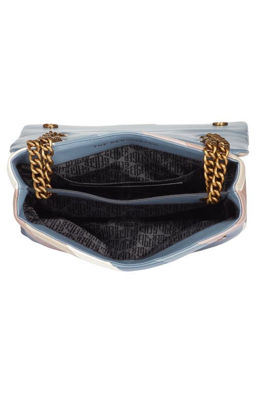 Kurt Geiger London Kensington Leather Convertible Shoulder Bag In Blue Other