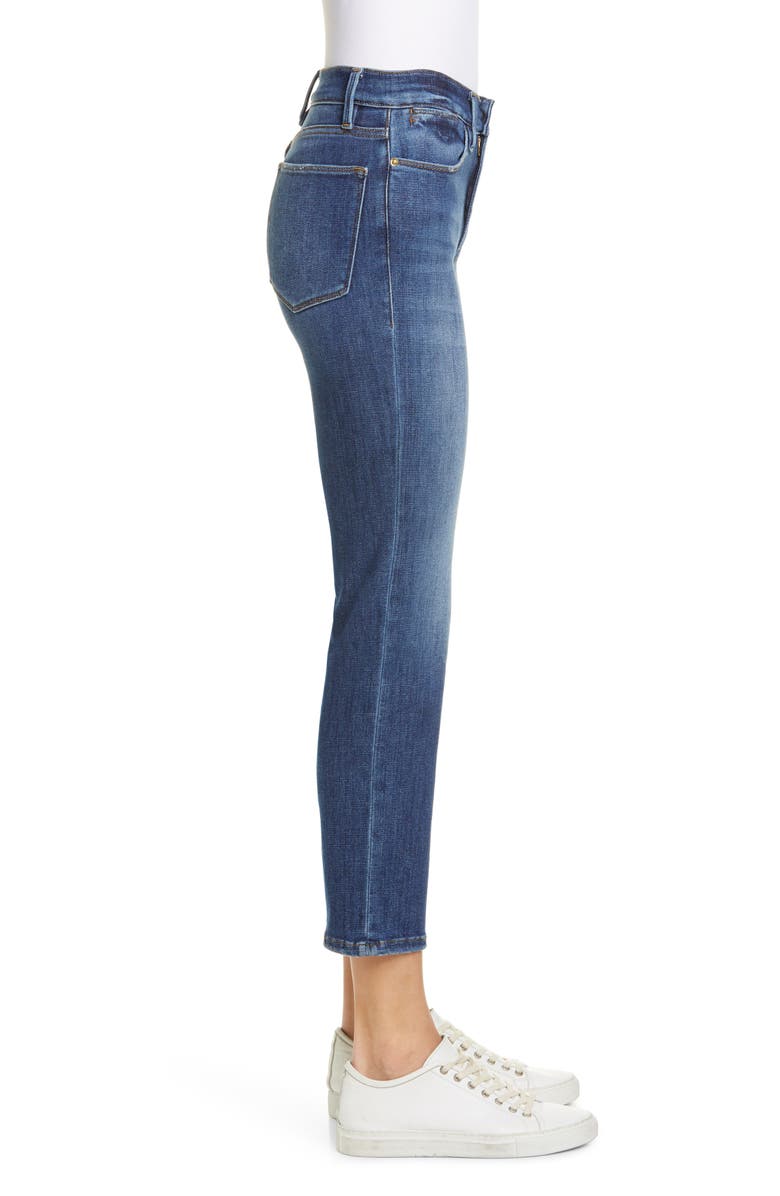 FRAME Le High Ankle Straight Leg Jeans, Alternate, color, Bestia
