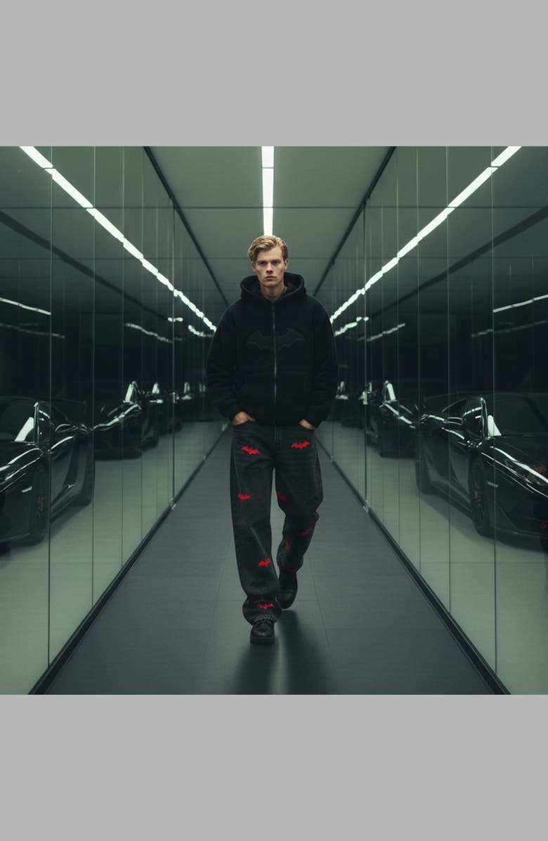 Blvck Batman x Blvck Shadow Jeans, Alternate, color, Black