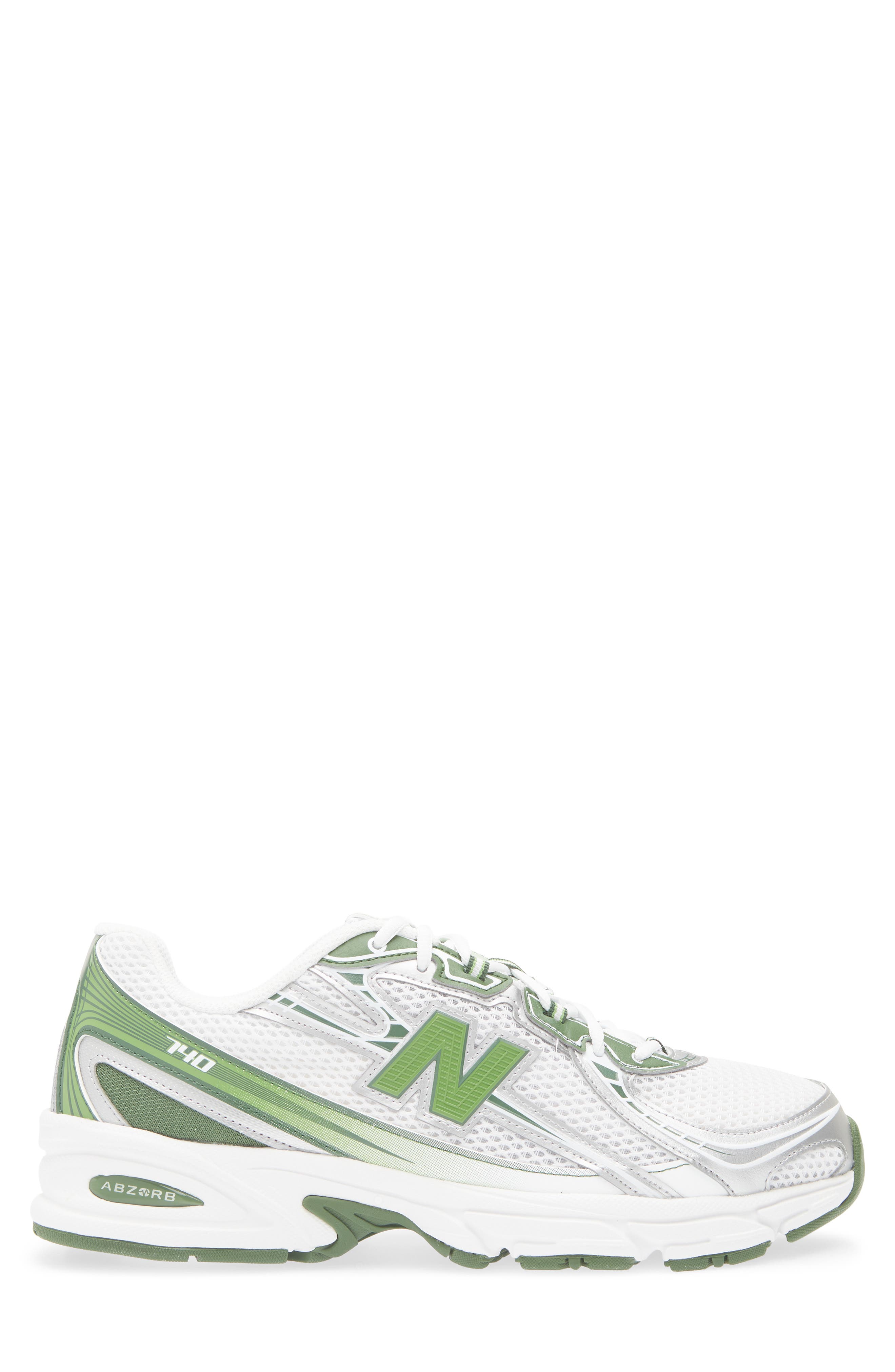 New Balance Gender Inclusive 740 Sneaker, Alternate, color, White/ Alpine Green