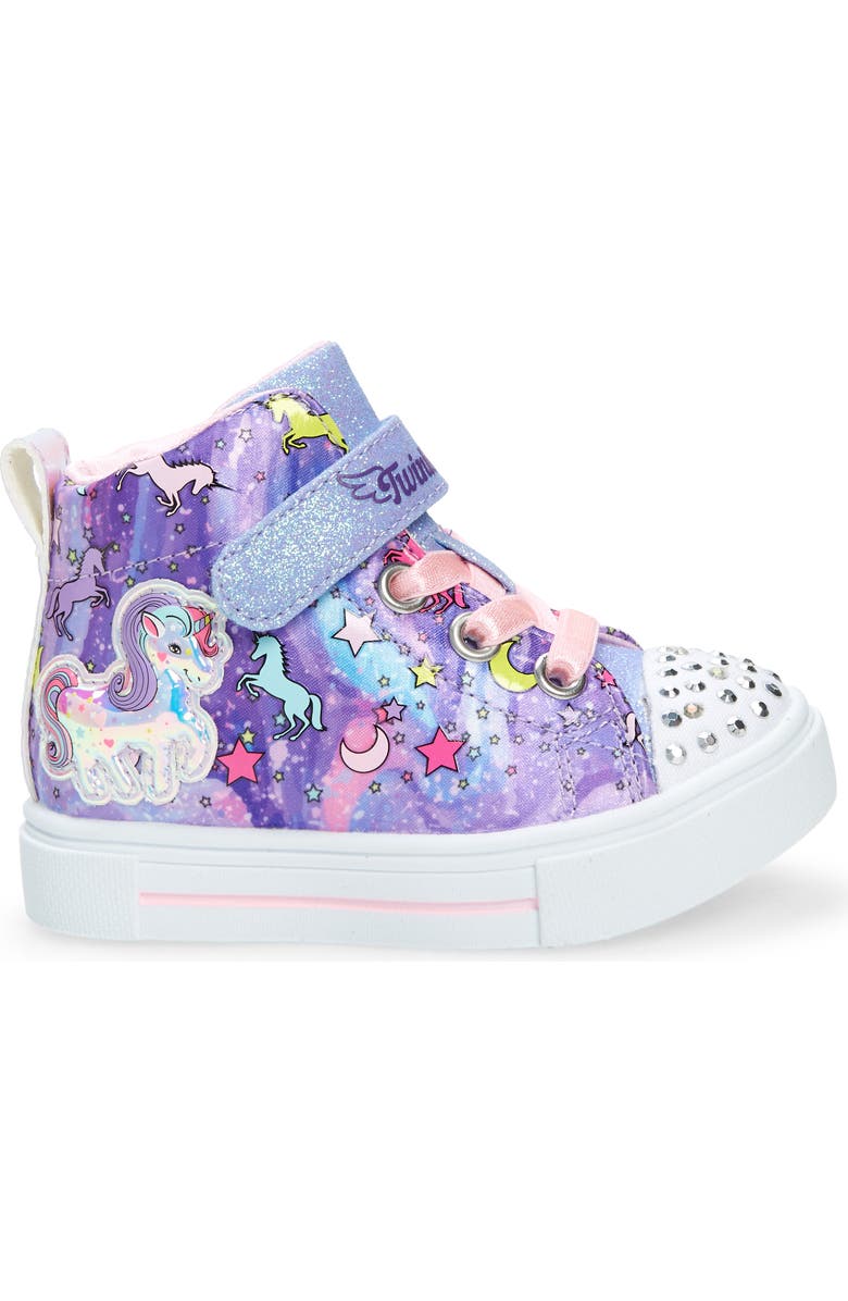 SKECHERS Kids' Twinkle Sparks Light-Up High Top Sneaker, Alternate, color,
