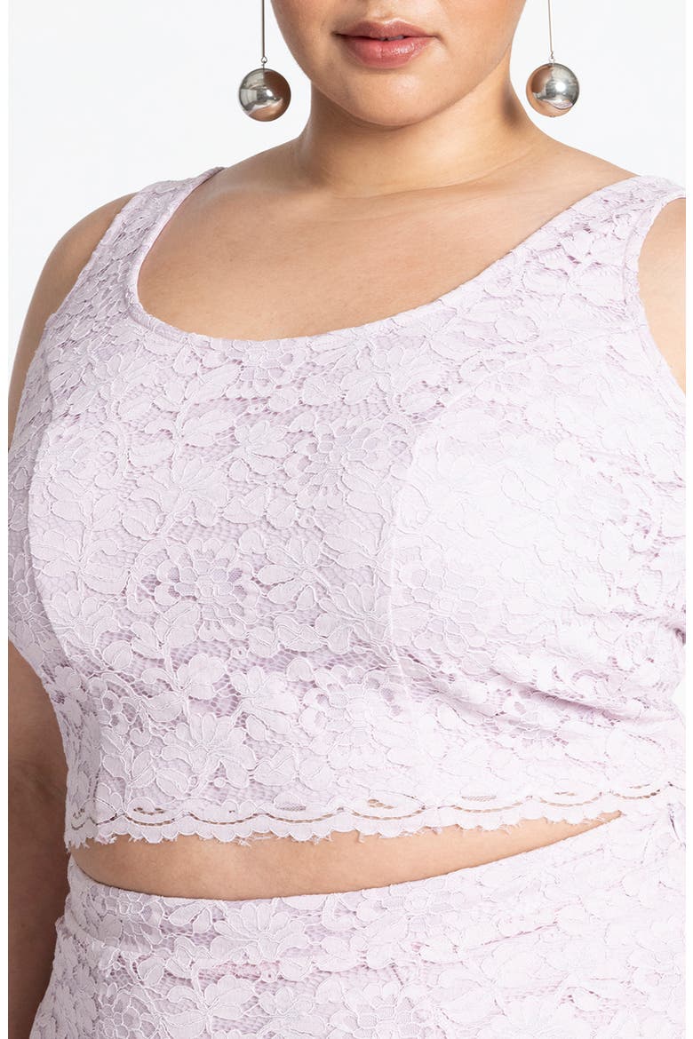 Lace Crop Tank Top, Alternate, color, FAIR ORCHID