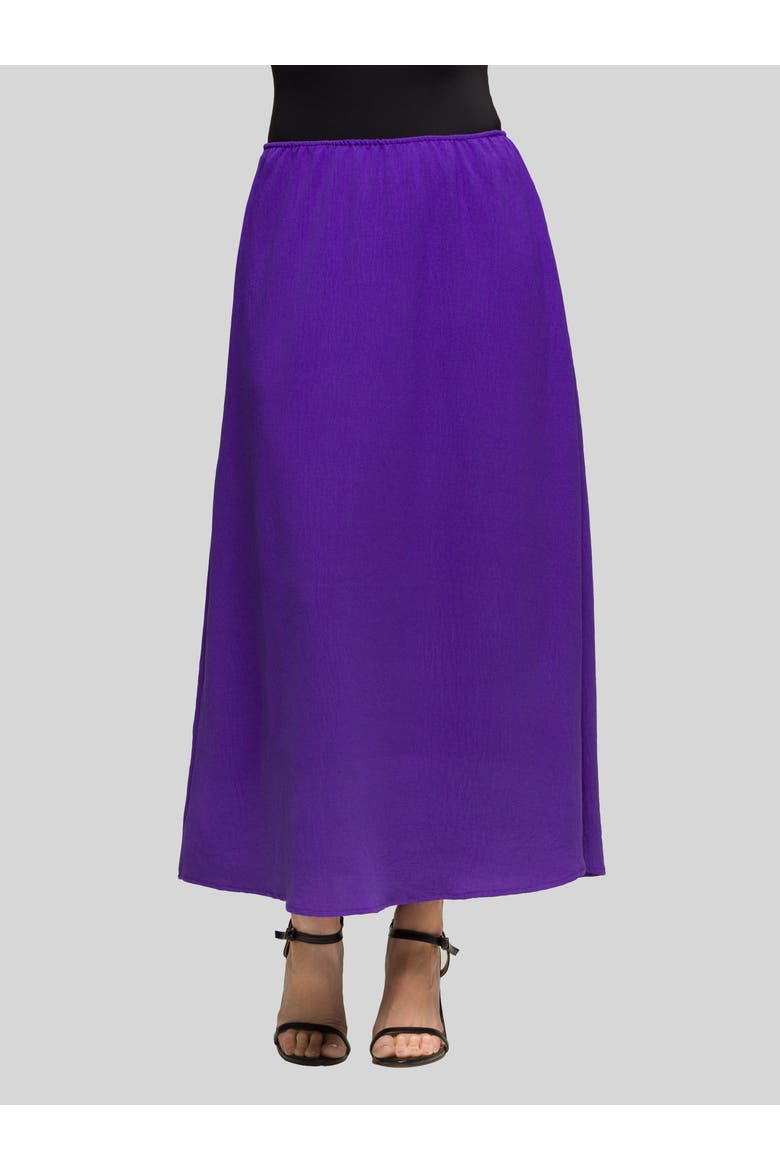 Elastic Waist A-LINE Maxi Skirt, Main, color, Purple