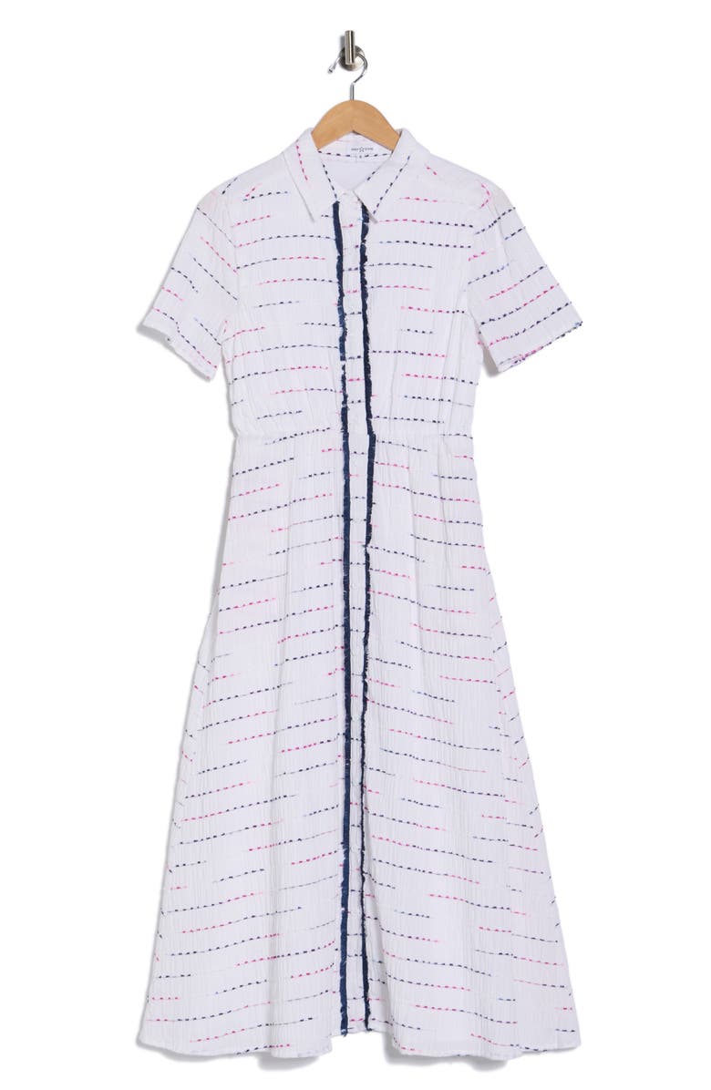 AREA STARS River Shirtdress, Alternate, color, White