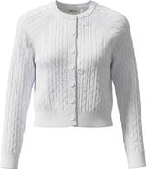 Index Cable Knit Raglan Sleeve Button Front Cardigan