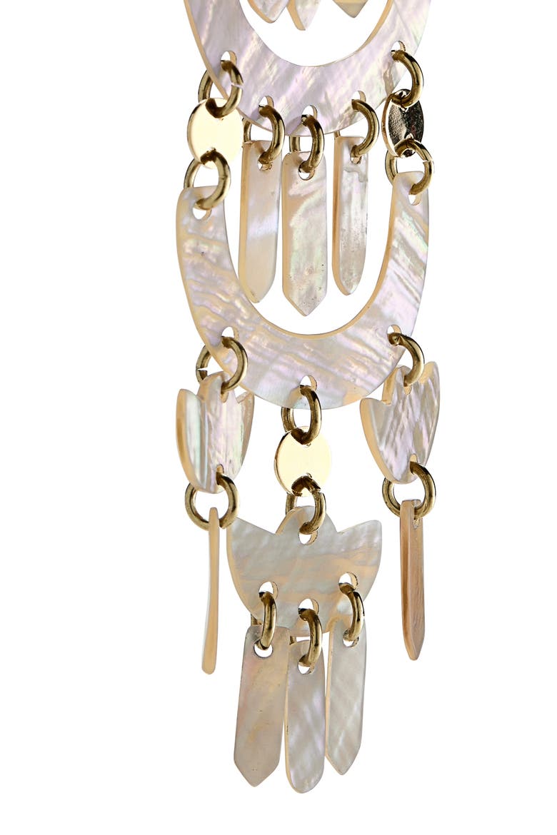 Yue Mismatched Chandelier Earrings, Alternate, color, LOTUS