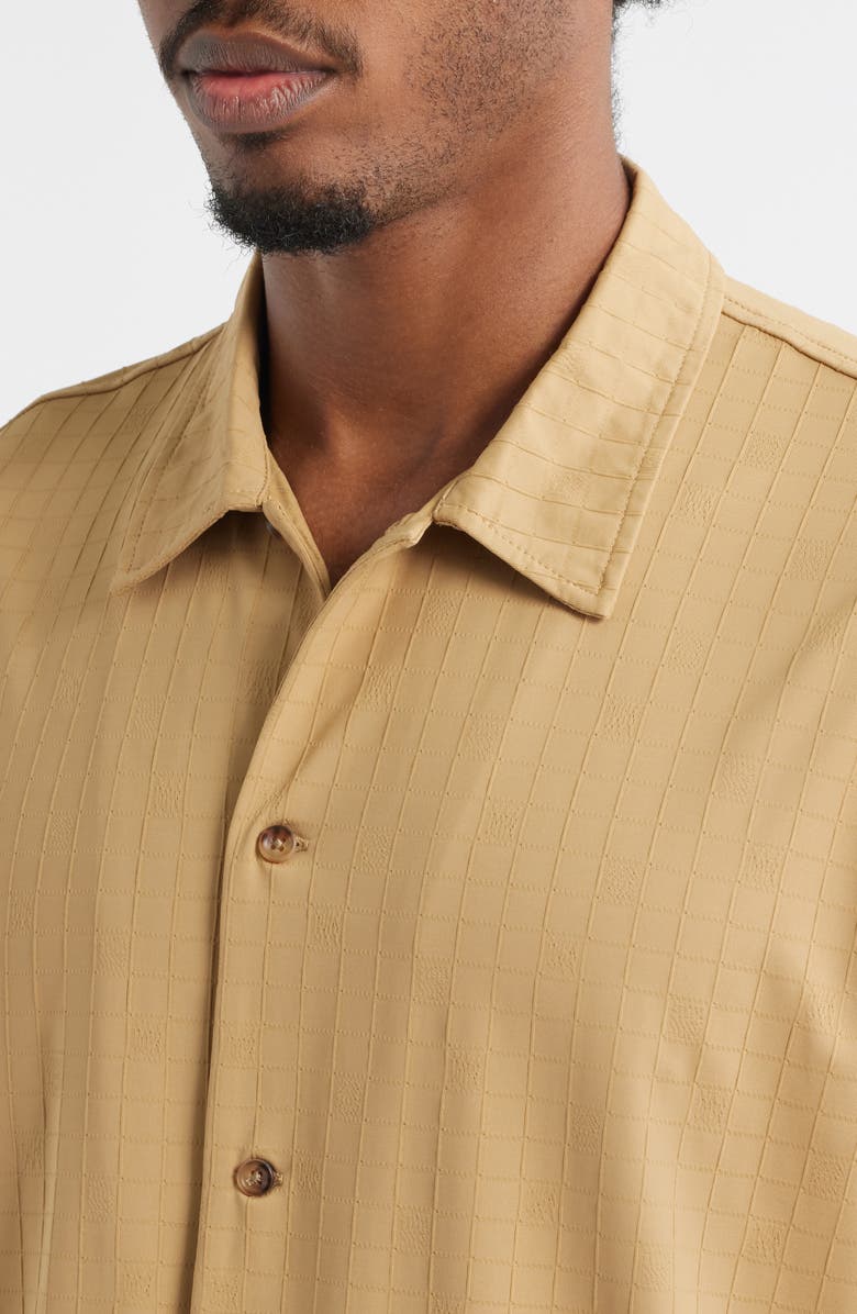 RIZORT Francis Ripstop Button-Up Shirt, Alternate, color, Tan