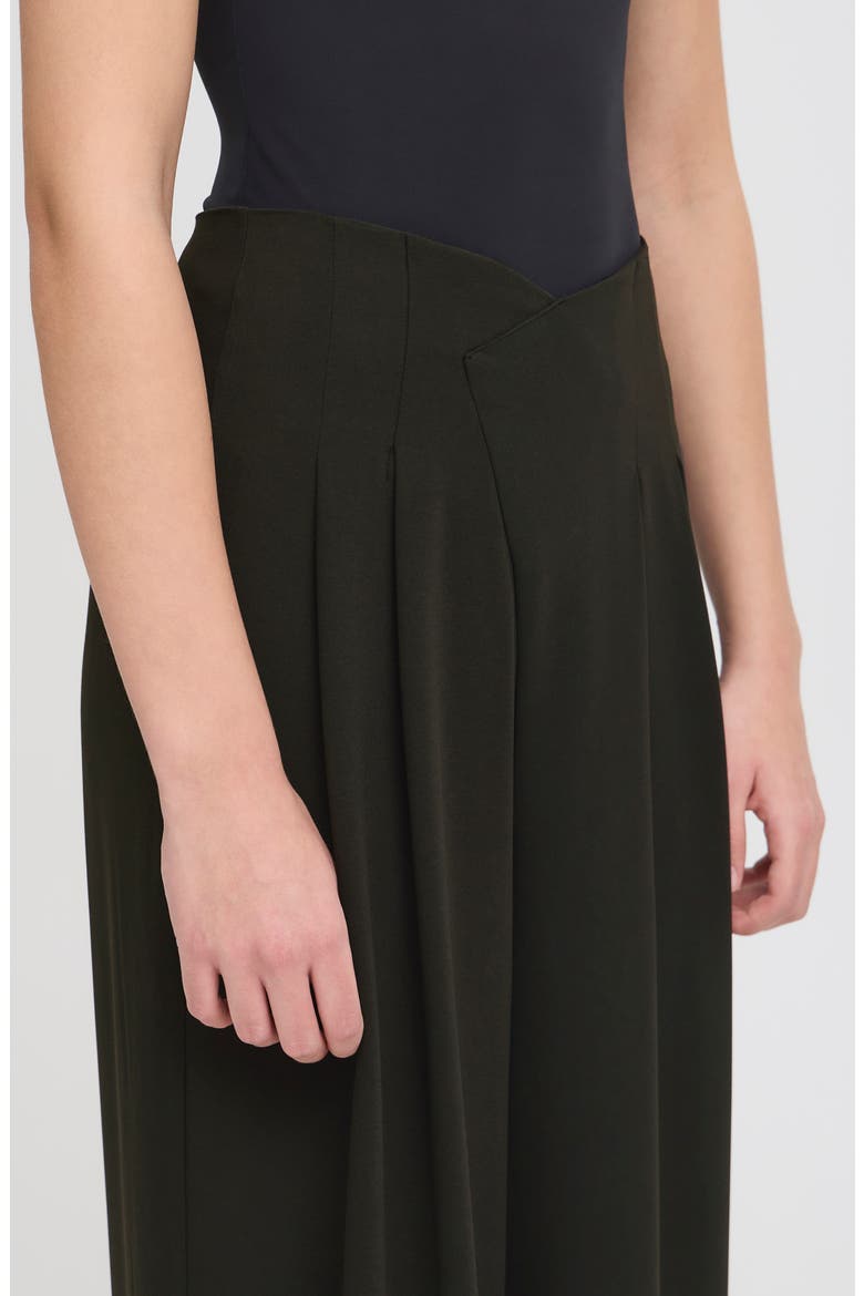 Ihlinta Pleat Front Wide Leg Pants, Alternate, color, BLACK